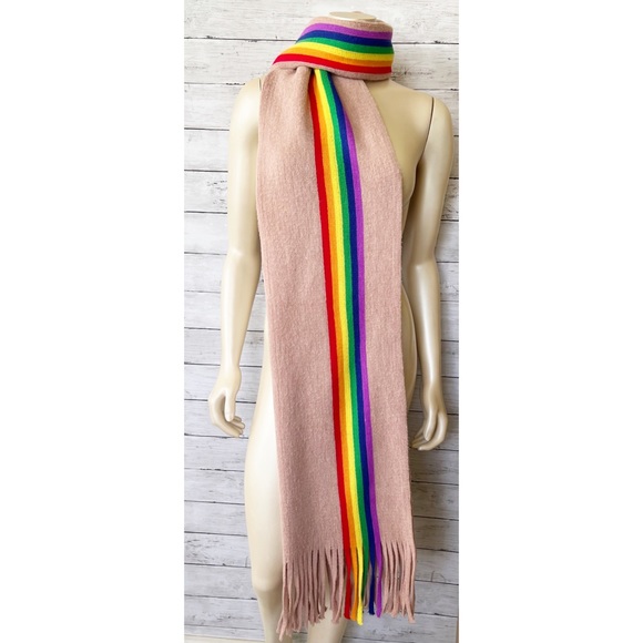 Pride ♥️ Rainbow Knit Scarf - Picture 2 of 5